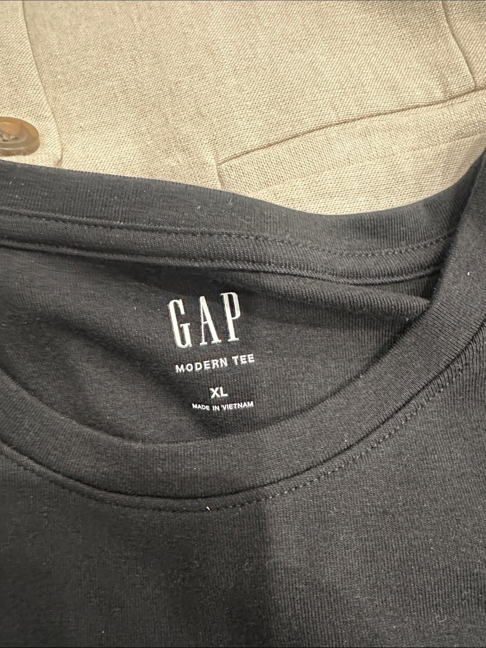 GAP Black Ruffle Short Sleeve Tee - Picture 5 of 5
